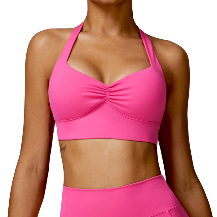 Quick drying beautiful back yoga clothes bra tight fitness vest running shockproof sports underwear