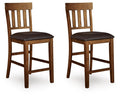 Ralene Medium Brown Upholstered Barstool (Priced Per Item, Must Order 2, 4, 6, or 8) - Brand New