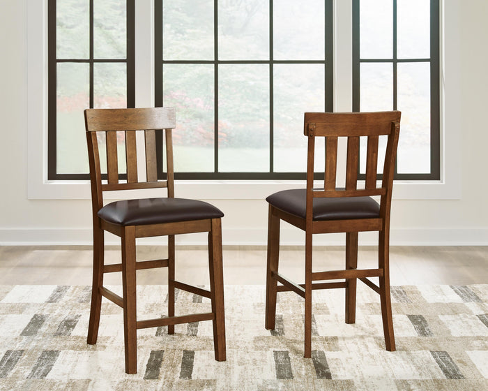 Ralene Medium Brown Upholstered Barstool (Priced Per Item, Must Order 2, 4, 6, or 8) - Brand New