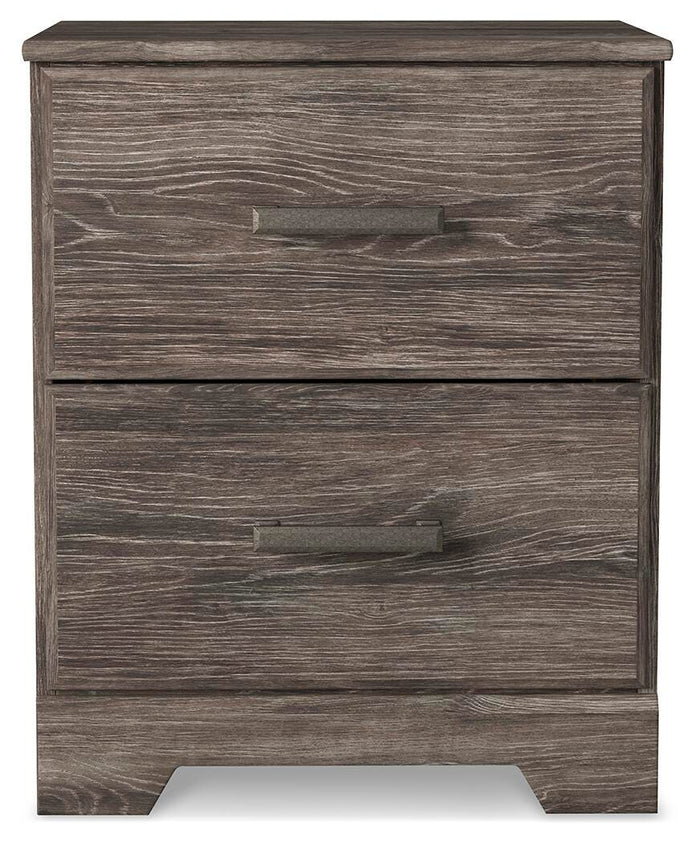 Ralinksi Gray Two Drawer Night Stand - Brand New