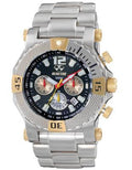 Reactor Mens Neutron Chronograph - Bracelet - Black Dial - Two-Tone - 300m - 93101_f960cb4a-3953-4628-98df-2c2a74328846