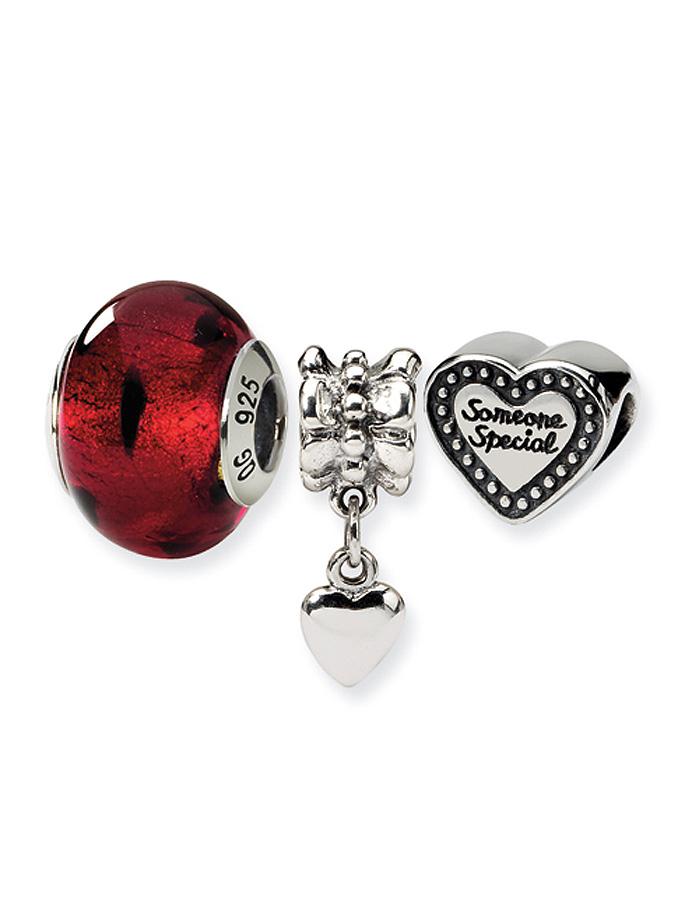 Reflection Beads Sterling Silver Watch - Someone Special Set - 3 Beads Included - QRSWA1SET-1A
