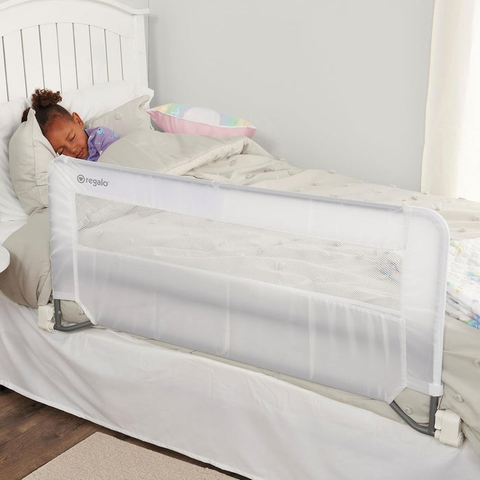 Regalo Swing Down Bed Rail Guard, with Reinforced Anchor Safety System - Brand New - Open Box