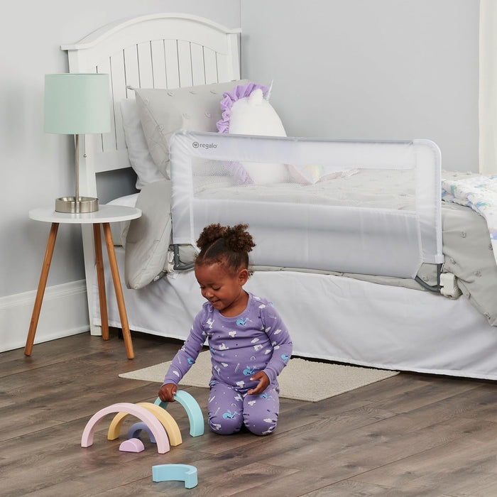 Regalo Swing Down Bed Rail Guard, with Reinforced Anchor Safety System - Brand New - Open Box