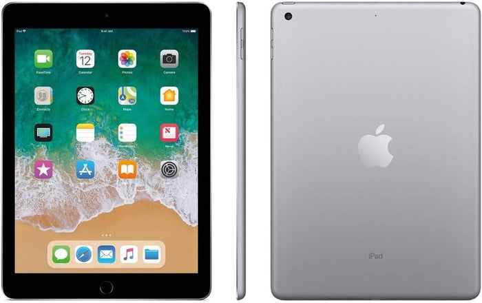 Renewed - Apple iPad 6th Gen (A1893) 9.7"|Space Gray|iOS 17.7.11|128GB