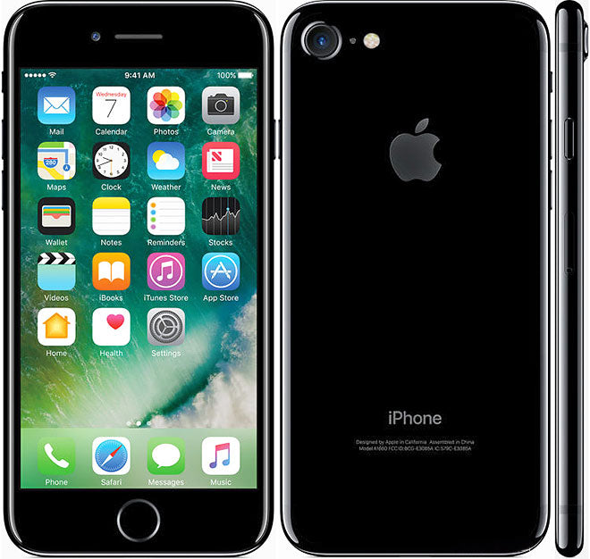 Renewed - Apple iPhone 7 iOS 15.8.6| Black |128GB|AT&T-Only