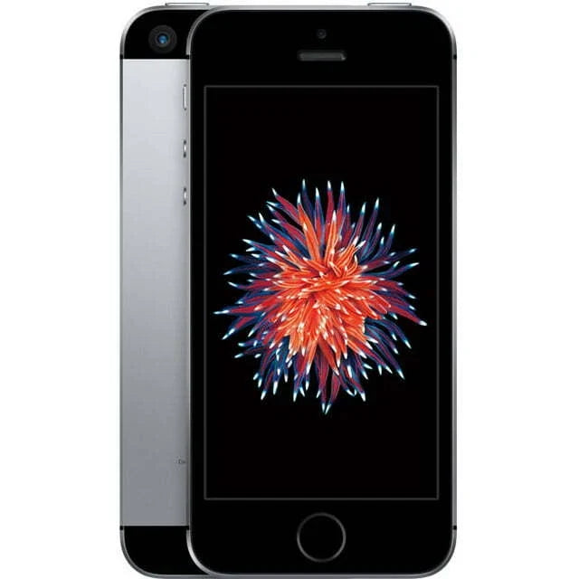 Renewed - Apple iPhone SE iOS 26.1| Gray 64GB Unlocked (Cracked Back)