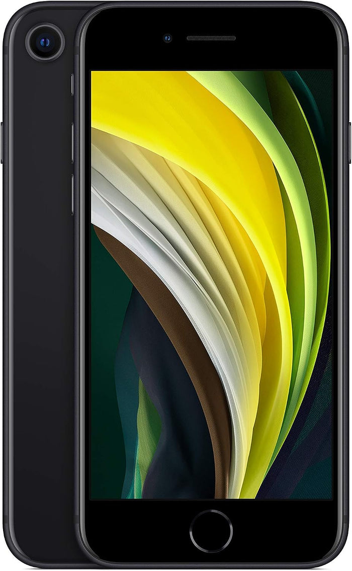 Renewed - Apple iPhone SE iOS 26.6|Black|64GB|Grd-A