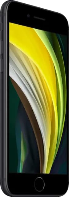 Renewed - Apple iPhone SE iOS 26.6|Black|64GB|Grd-A
