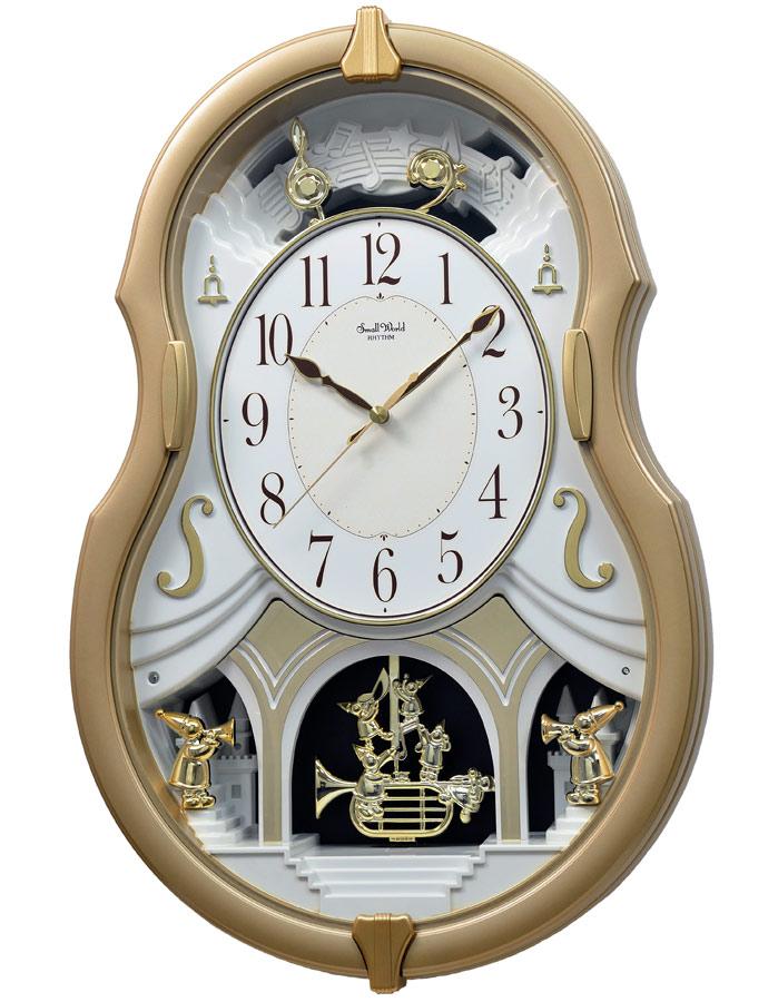 Rhythm Melody Dream Musical Motion Wall Clock - Swarovski Crystals - 30 Songs - 4MJ428_3b2b0468-93fe-4c80-83d2-ac3627547032