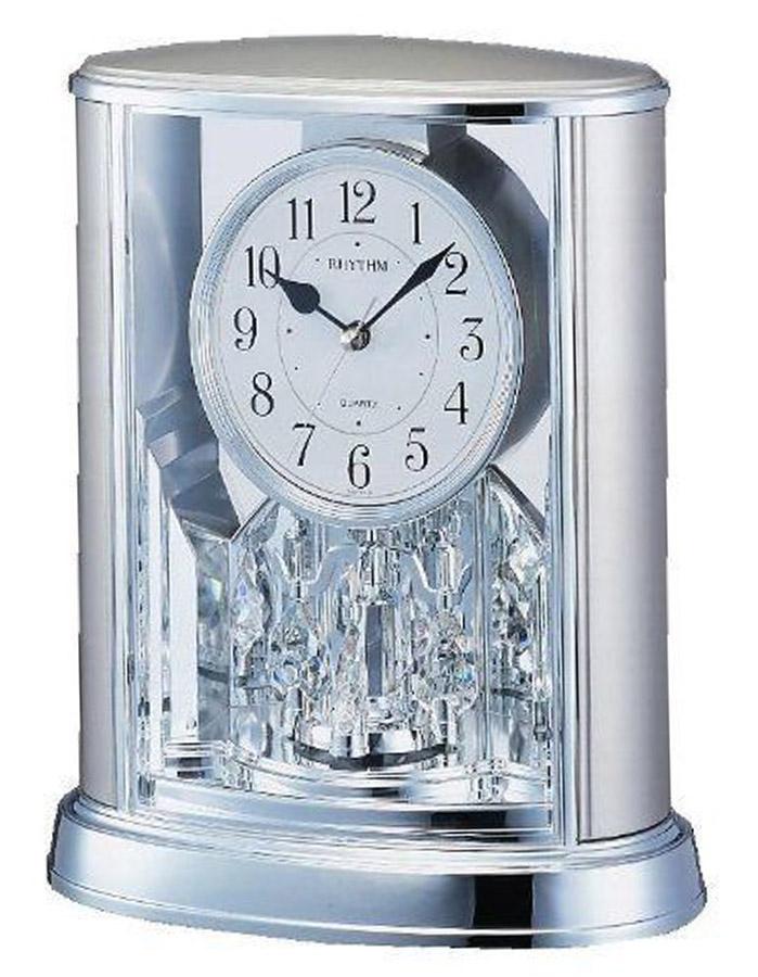 Rhythm Silver Teardrop Motion Clock - 4SG724WR19_f3553283-5114-4894-a025-7c69889dff33