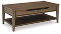 Roanhowe Brown Rectangular Cocktail Table - Brand New