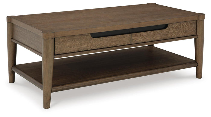 Roanhowe Brown Rectangular Cocktail Table - Brand New