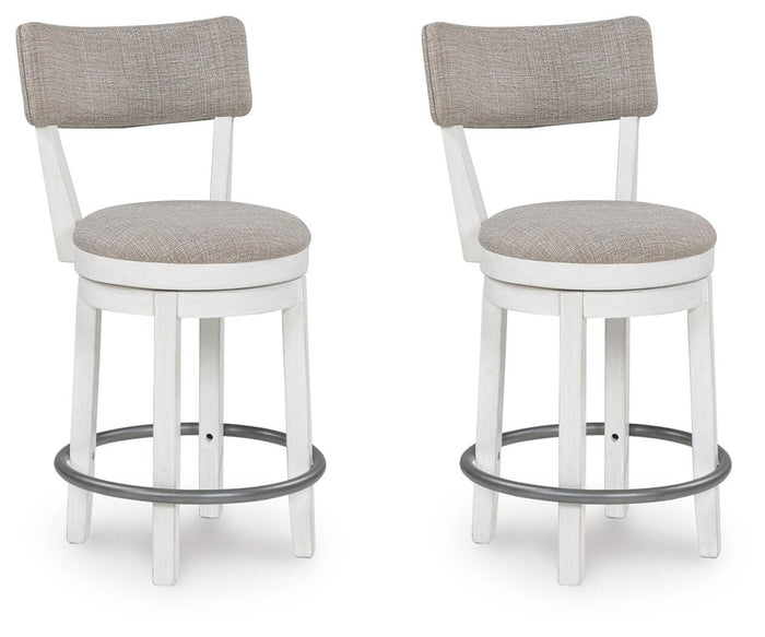 Robbinsdale Antique White UPH Swivel Barstool (Priced Per Item, Must Order 2, 4, 6, or 8) - Brand New