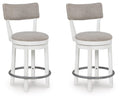 Robbinsdale Antique White UPH Swivel Barstool (Priced Per Item, Must Order 2, 4, 6, or 8) - Brand New