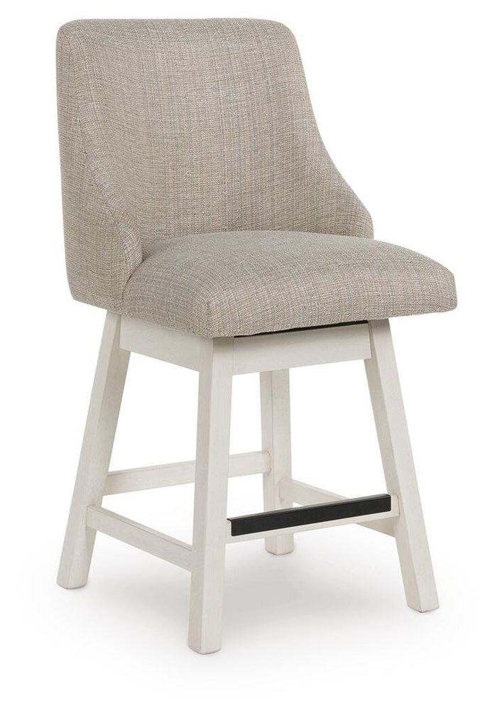 Robbinsdale Antique White UPH Swivel Barstool (Priced Per Item, Must Order 2, 4, 6, or 8) - Brand New