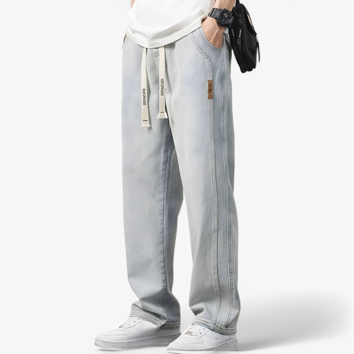 MEELANO Roque | Herre Wide Leg Jeans med Brede Ben - Løse Cowboybukser & Wide Fit Denim