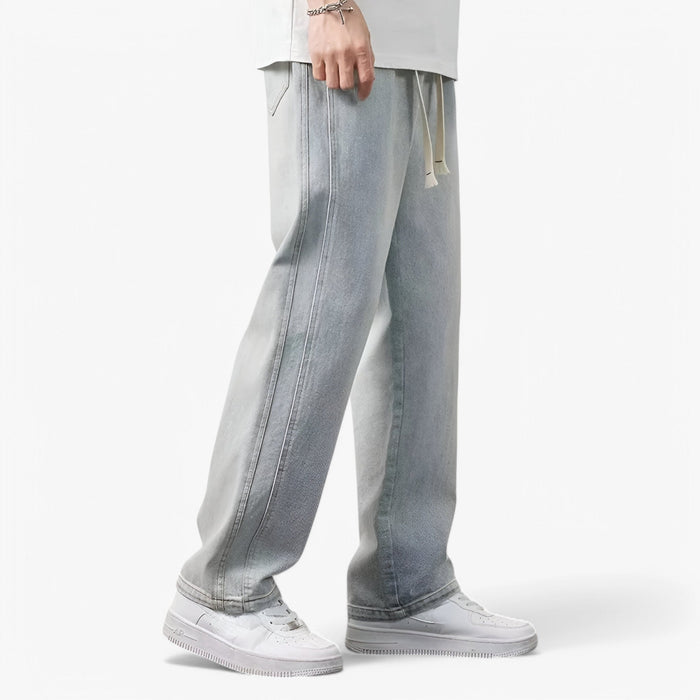 MEELANO Roque | Herre Wide Leg Jeans med Brede Ben - Løse Cowboybukser & Wide Fit Denim