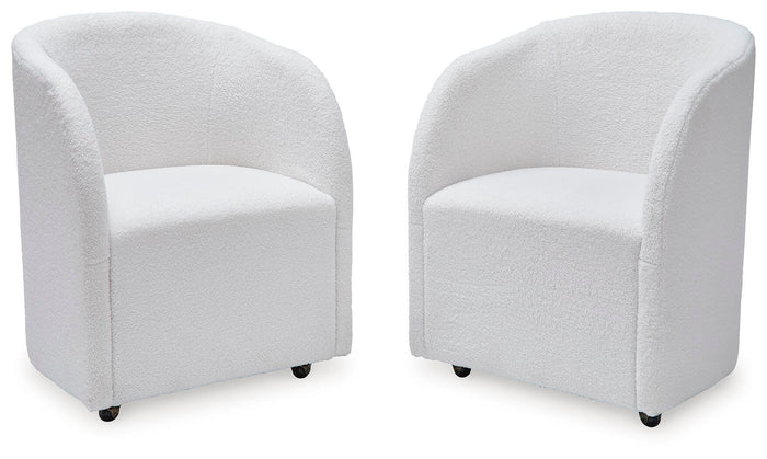 Rowanbeck Ivory Dining UPH Arm Chair (Priced Per Item, Must Order 2, 4, 6, or 8) - Brand New