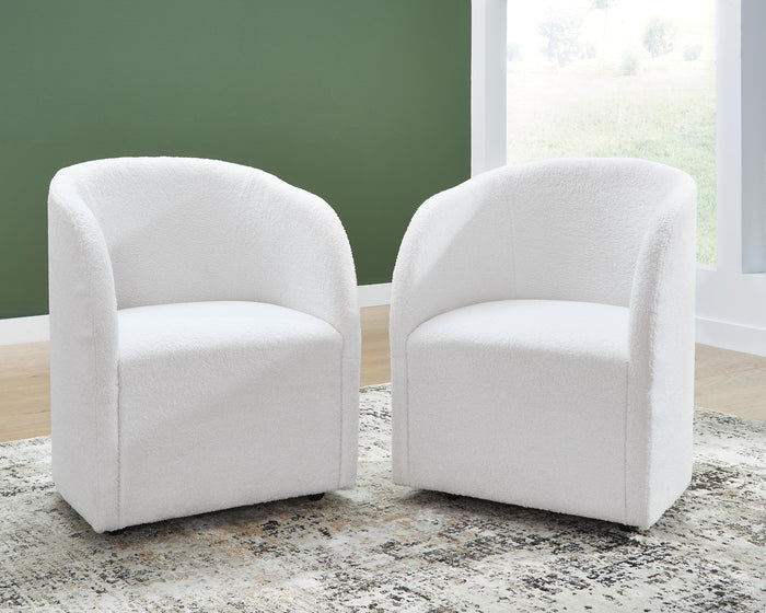 Rowanbeck Ivory Dining UPH Arm Chair (Priced Per Item, Must Order 2, 4, 6, or 8) - Brand New