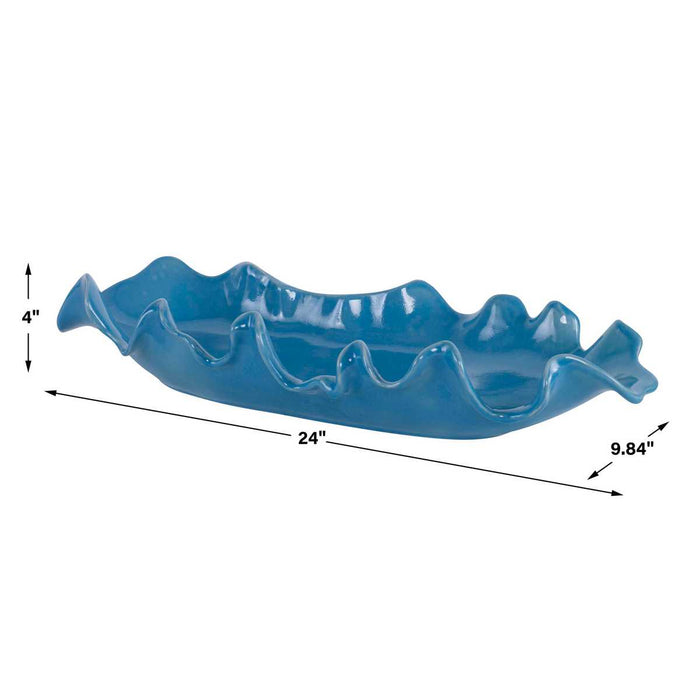 Ruffled Feathers Bowl, Blue