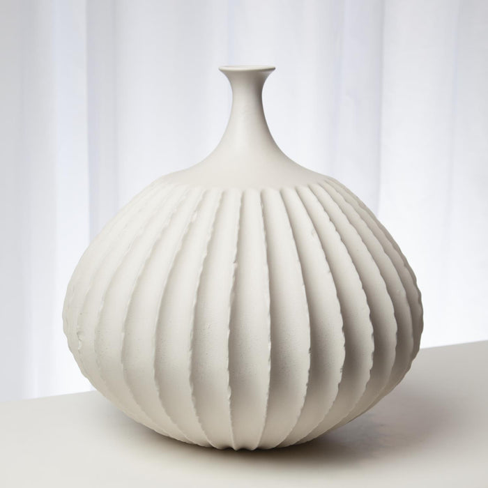SAWTOOTH VASE COLLECTION-RUSTIC WHITE - Hedi's Furniture