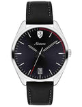 Scuderia Ferrari Mens Abetone Watch - Stainless Steel - Leather - Date - 0830501