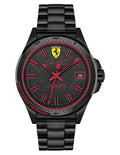 Scuderia Ferrari Pilota - Black IP Case - Red Accents - Bracelet - Date - 0830425