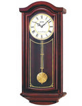Seiko Pendulum Wall Clock - Mahogany Finish - Roman Numerals - Chimes - QXH118BLH_8170c56e-0f36-4d62-949d-6d3066ea92c2