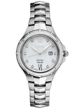 Seiko Solar Ladies 10 Diamond Coutura - Mother of Pearl Dial - Stainless - Date - SUT307