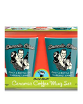 Set of Two Retro Coffee Cups