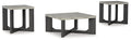Sharstorm Two-tone Gray Occasional Table Set (3/CN) - Brand New