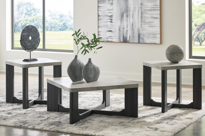 Sharstorm Two-tone Gray Occasional Table Set (3/CN) - Brand New