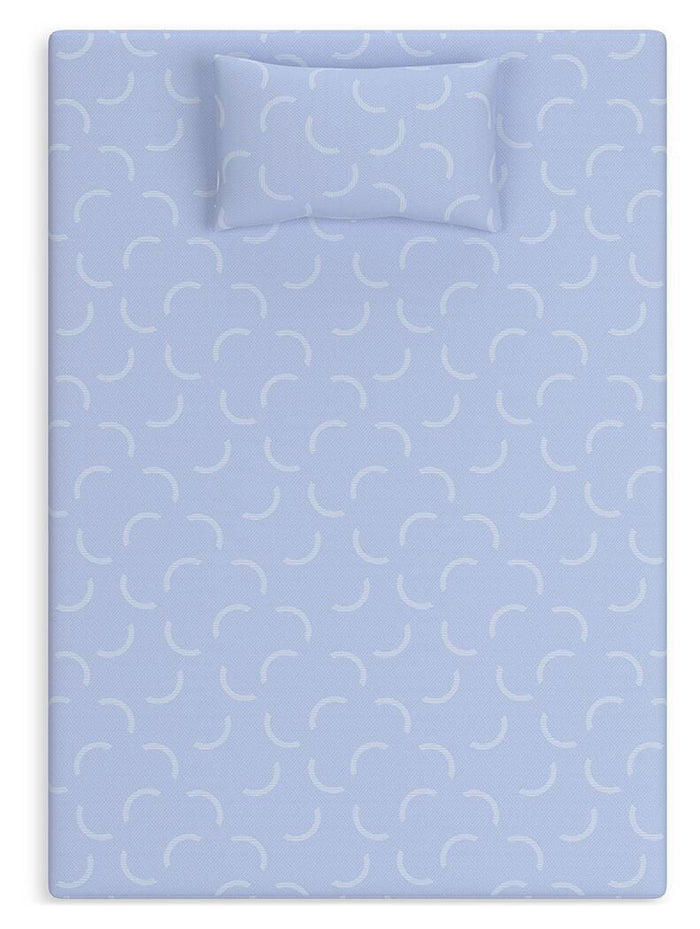 Sierra Sleep Blue Full Mattress and Pillow 2/CN