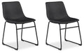 Signature Design Black Dining UPH Side Chair (2/CN)