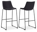 Signature Design Black Tall UPH Barstool (2/CN)