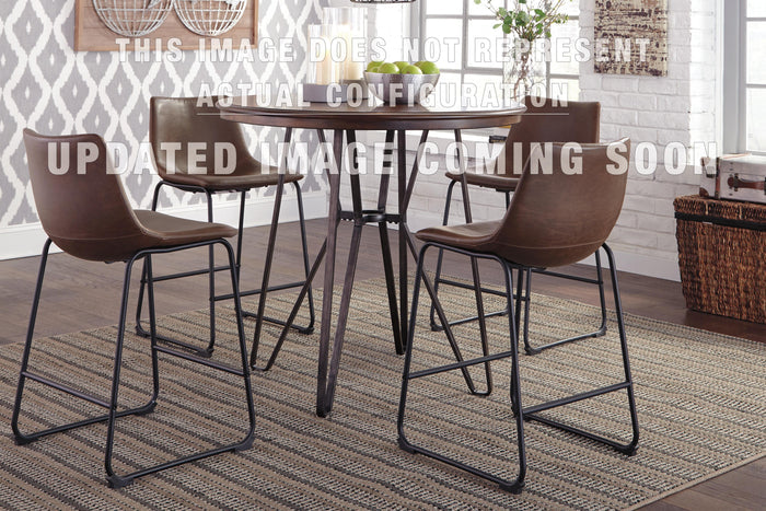 Signature Design Black Tall UPH Barstool (2/CN)