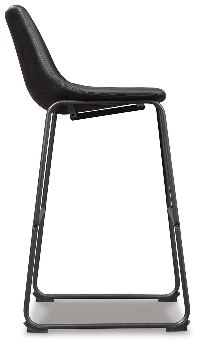 Signature Design Black Tall UPH Barstool (2/CN)