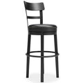 Signature Design Black Tall UPH Swivel Barstool(1/CN)
