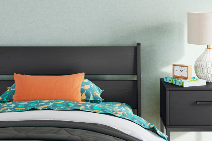 Signature Design Black Twin Panel Headboard