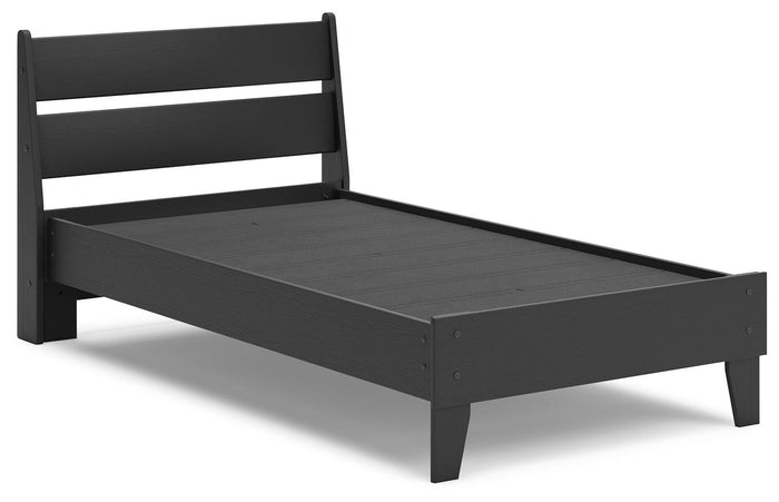 Signature Design Black Twin Panel Platform Bed