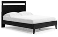 Signature Design Black/Brown Queen Panel Platform Bed