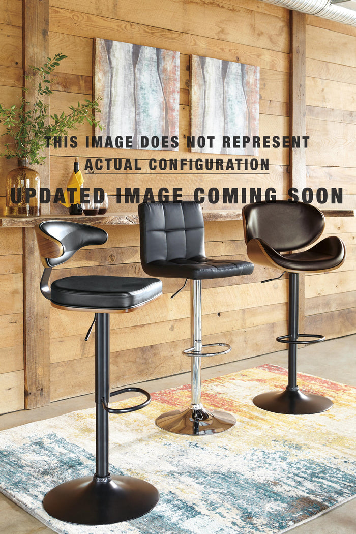Signature Design Bone Tall UPH Swivel Barstool(2/CN)