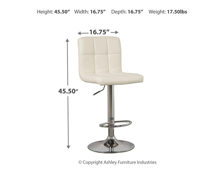Signature Design Bone Tall UPH Swivel Barstool(2/CN)