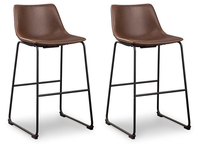 Signature Design Brown Tall UPH Barstool (2/CN)