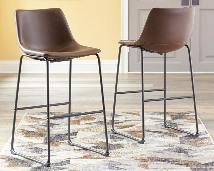 Signature Design Brown Tall UPH Barstool (2/CN)