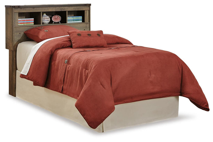 Signature Design Brown Twin Bookcase Headboard