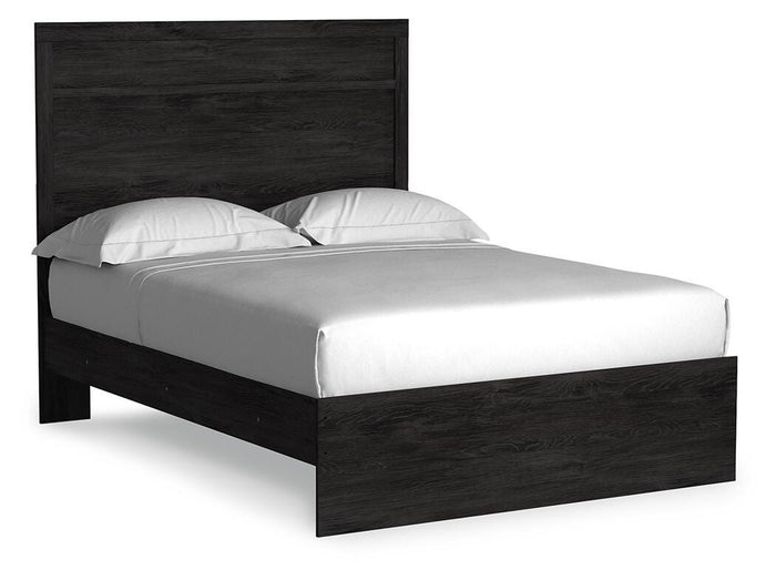 Signature Design Charcoal Full Panel Bed