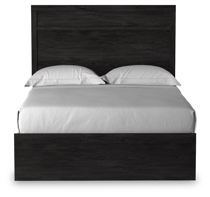 Signature Design Charcoal Full Panel Bed