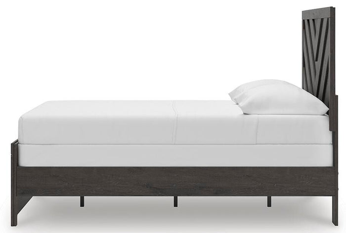 Signature Design Charcoal Full Panel Bed